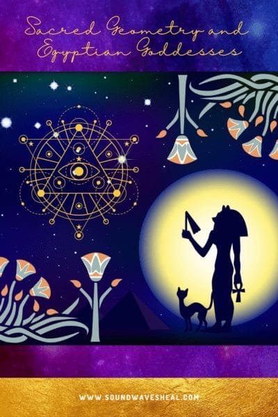 Egyptian Goddesses Sacred Geometry Image for Transformation & Ascension Group